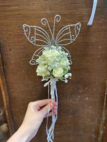 All white Butterfly Wand 