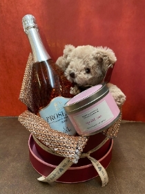 Prosecco Teddy and Candle Set