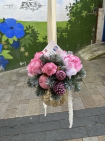 Pink Christmas Bauble